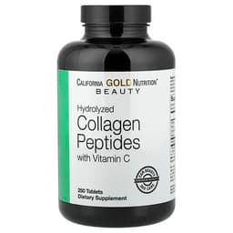 California Gold Nutrition, Hydrolyzed Collagen Peptides Type I & III with Vitamin C, 250 Tablets specs - Top 5 Collagen Peptides for Joints