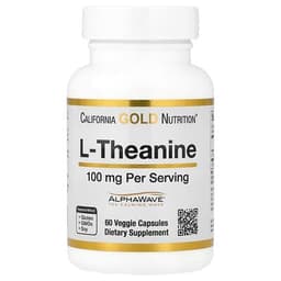 California Gold Nutrition, L-Theanine, Featuring AlphaWave, 100 mg, 60 Veggie Capsules specs - Top 5 L-Theanine for Calm Focus
