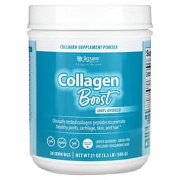 Jigsaw Health, Collagen Boost, Unflavored, 21 oz (595 g) specs - Top 5 Collagen Peptides for Joints