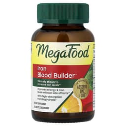 MegaFood, Iron Blood Builder, 30 Tablets specs - Top 5 Gentle Iron Supplements