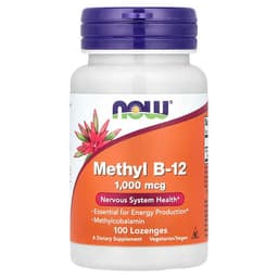 NOW Foods, Methyl B-12, 1,000 mcg, 100 Lozenges specs - Top 5 Methylcobalamin B12 for Vegans