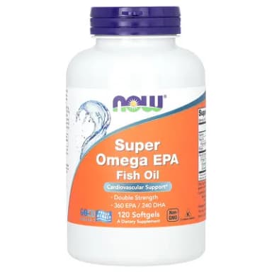 NOW Foods, Super Omega EPA Fish Oil, 120 Softgels — מקום 5 בשמן דגים עשיר ב-EPA