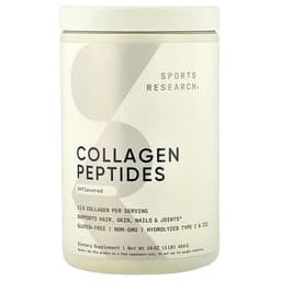 Sports Research, Collagen Peptides, Unflavored, 16 oz (454 g) specs - Top 5 Collagen Peptides for Joints
