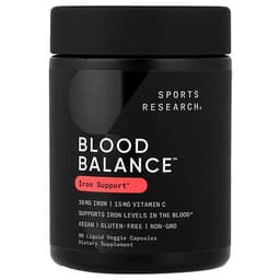 Sports Research, Blood Balance, 90 Liquid Veggie Capsules specs - Top 5 Gentle Iron Supplements