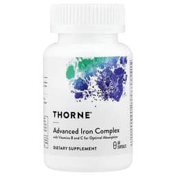 Thorne, Advanced Iron Complex, 60 Capsules specs - Top 5 Gentle Iron Supplements