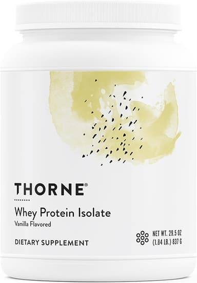 Thorne Whey Protein Isolate Vanilla — מקום 2 באבקות חלבון מי גבינה