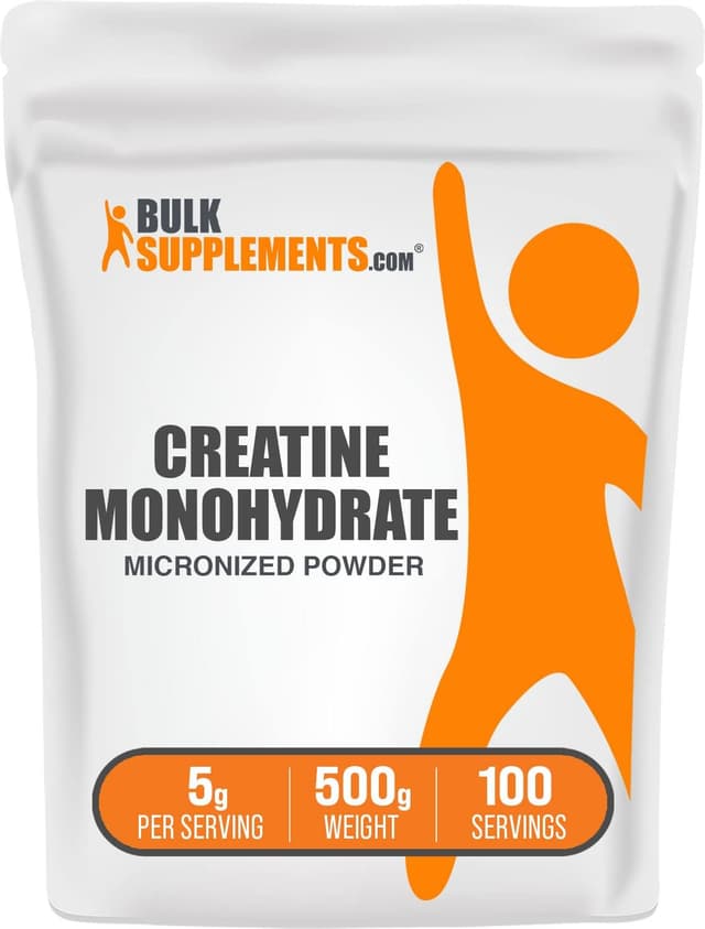 BulkSupplements Creatine Monohydrate Powder - Ranked #4 Creatine Supplements