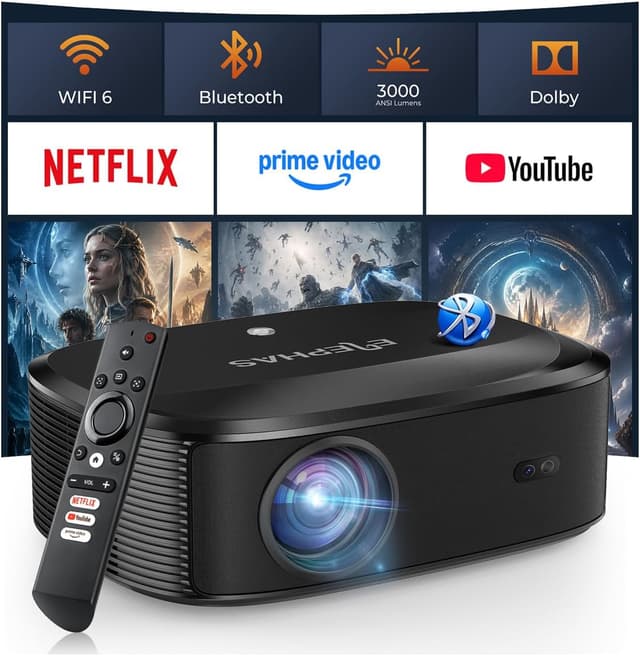 Elephas W1K - Ranked #3 Budget Projectors for Bedrooms
