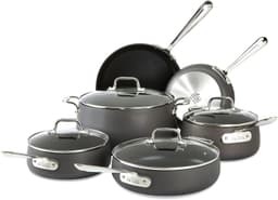 All-Clad HA1 Hard Anodized Nonstick Set specs - Top 5 Nonstick Cookware Sets