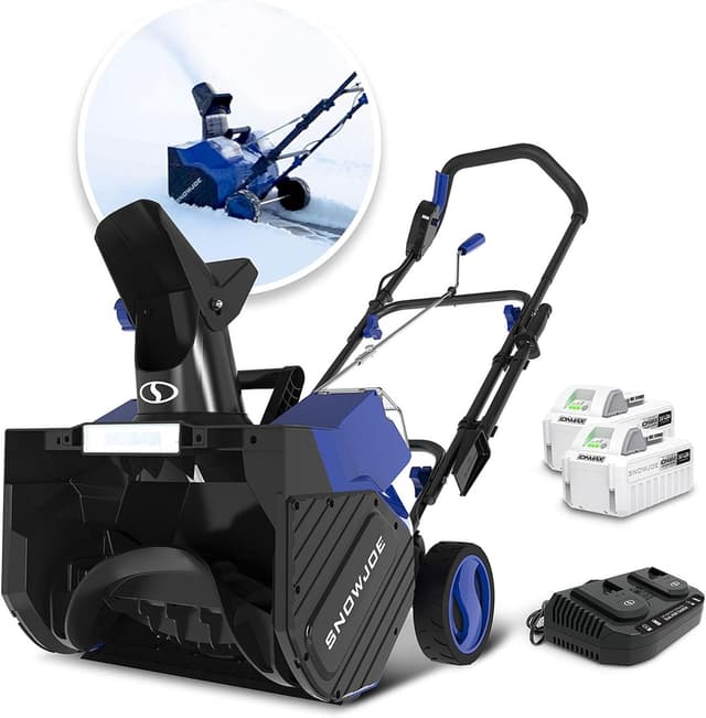 Snow Joe 24V-X2-SB18-XR 48V Cordless Snow Blower - Ranked #4 Battery Snow Blowers for Small Driveways