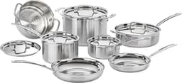 Cuisinart MultiClad Pro Stainless 12-Piece Set specs - Top 5 Stainless Steel Cookware