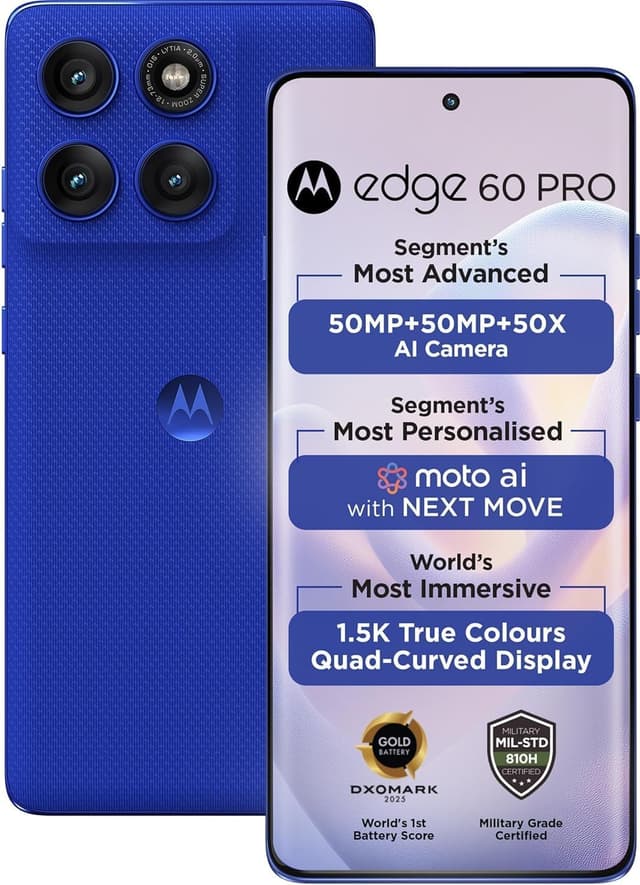 Motorola Edge 60 Pro - Ranked #3 Battery Life Phones