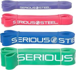 Serious Steel Fitness 41" Assisted Pull-Up Band Set