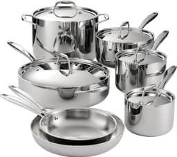 Tramontina Tri-Ply Clad 12-Piece Set specs - Top 5 Stainless Steel Cookware