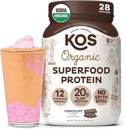 KOS Organic Plant Protein specs - Top 5 Plant-Based Protein