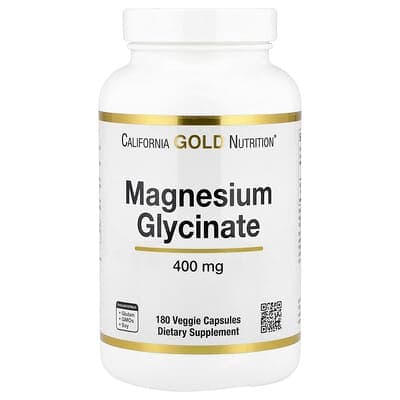 California Gold Nutrition, Magnesium Glycinate, 133 mg, 180 Capsules