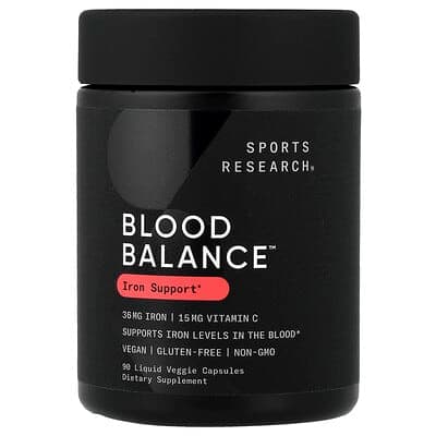 Sports Research, Blood Balance, 90 Liquid Veggie Capsules