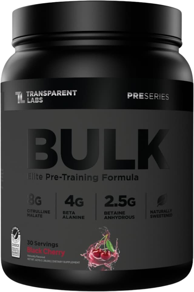 Transparent Labs BULK Black Pre-Workout