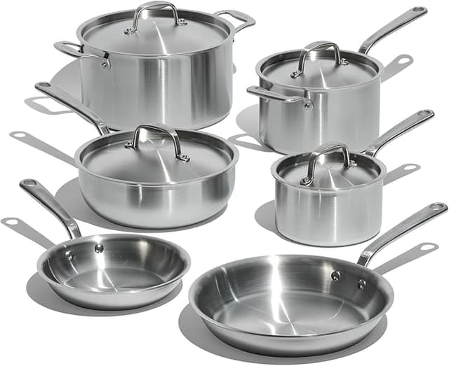 Made In Stainless Clad 10-Piece Set - Ranked #3 Stainless Steel Cookware