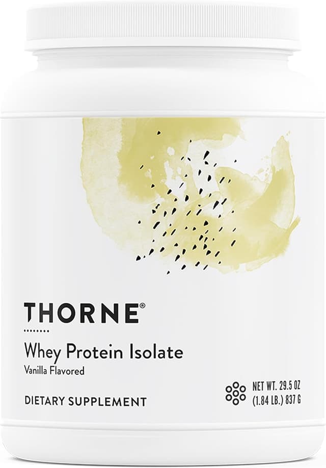 Thorne Whey Protein Isolate Vanilla - Ranked #2 Whey Protein Powders
