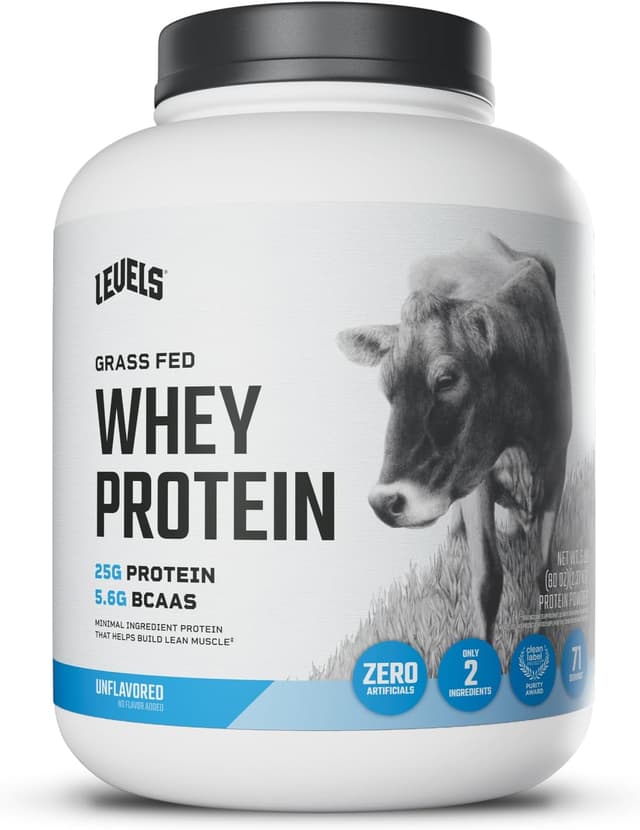 Levels Grass Fed Whey Unflavored - Ranked #5 Whey Protein Powders