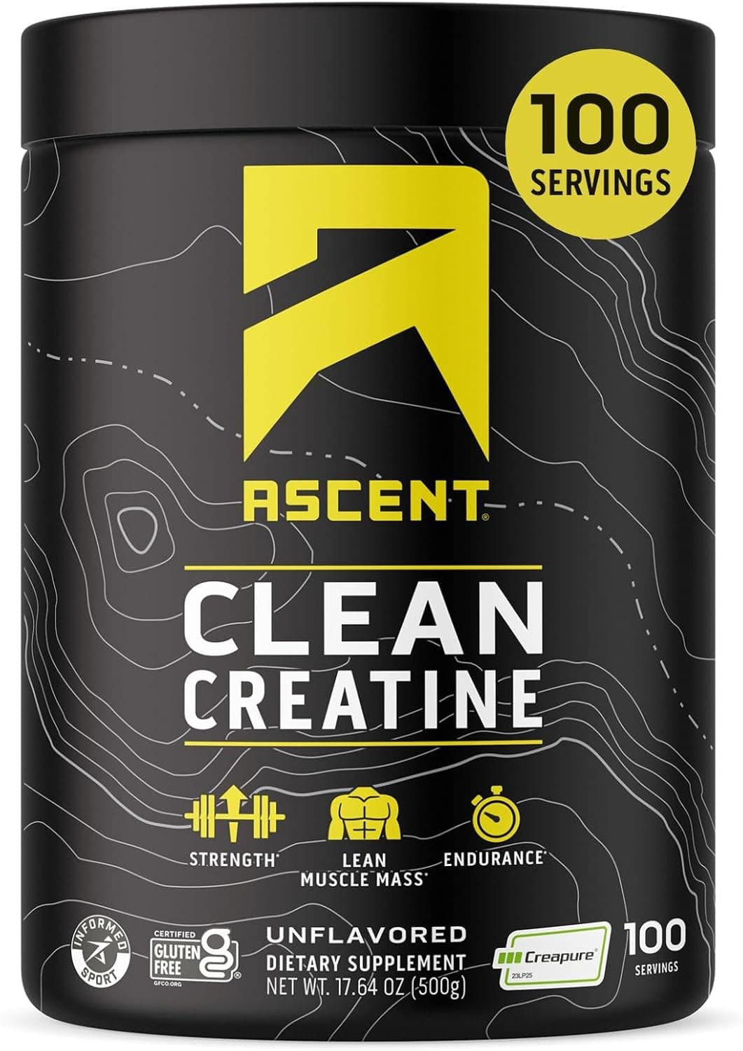 Ascent Clean Creatine Monohydrate Powder