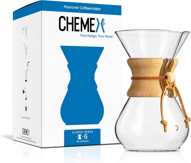 Chemex Classic 6-Cup - Ranked #3 Pour Over & Manual Brewing