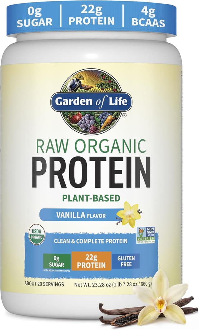 Garden of Life Raw Organic Protein - Ranked #2 Plant-Based Protein