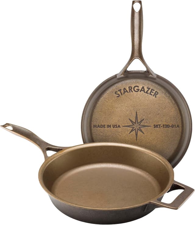 Stargazer 12-Inch Cast Iron Skillet - Ranked #3 Cast Iron Skillets