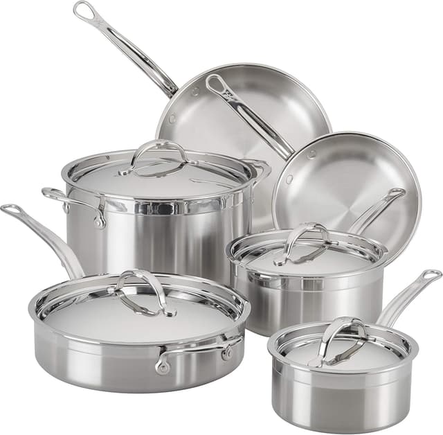 Hestan ProBond Forged Stainless Steel 10-Piece Set - Ranked #2 Stainless Steel Cookware