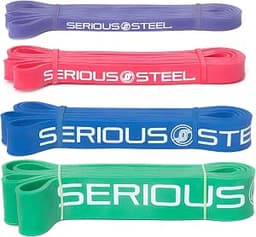 Serious Steel Fitness 41" Assisted Pull-Up Band Set specs - Top 5 Resistance Bands