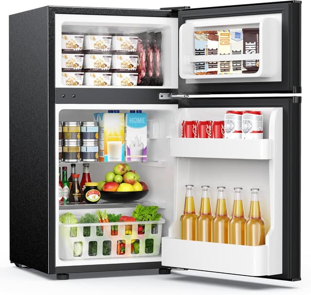 EUHOMY 3.2 Cu Ft Mini Fridge with Freezer