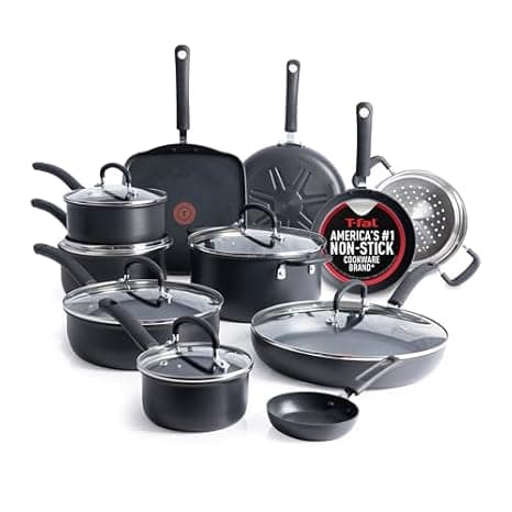 T-fal Ultimate Hard Anodized Nonstick Set - Ranked #4 Nonstick Cookware Sets